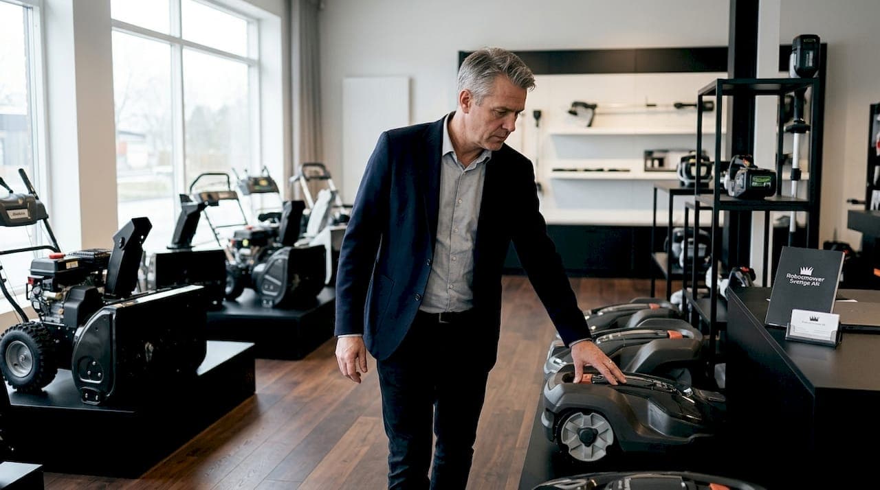 Trädgårdsmaskin showroom-strategi: komplett guide 2026