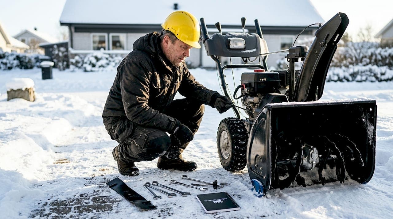 Byta skrapskena på snöslunga: steg-för-steg guide